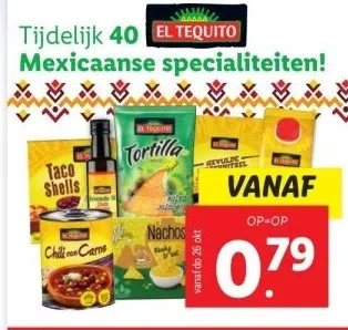 Lidl Tijdelijk 40 mexicaanse specialiteiten! aanbieding