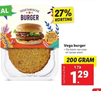 Lidl Vega burger aanbieding