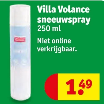 Kruidvat Villa Volance sneeuwspray 250 ml aanbieding