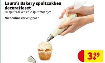 Kruidvat Laura's Bakery spuitzakken decoratieset aanbieding