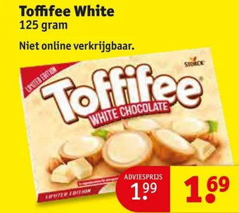 Kruidvat Toffifee White 125 gram aanbieding