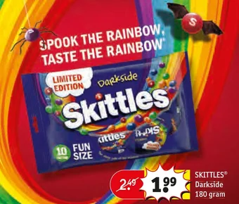 Kruidvat SKITTLESⓇ Darkside 180 gram aanbieding