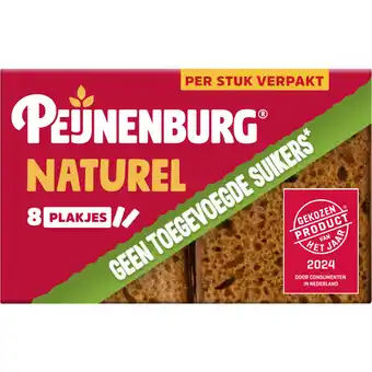 Albert Heijn Peijnenburg ontbijtkoek naturel geen suiker aanbieding