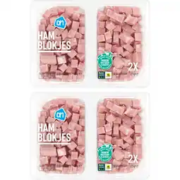 Albert Heijn Ah hamblokjes 2-pack aanbieding