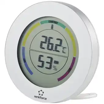 Conrad Renkforce thermo- en hygrometer zilver aanbieding