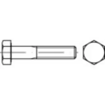 Conrad Toolcraft 133497 zeskantbouten m12 50 mm buitenzeskant din 960 staal 100 stuk(s) aanbieding