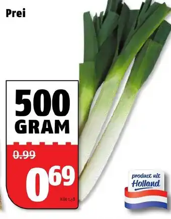 Poiesz Prei 500g aanbieding