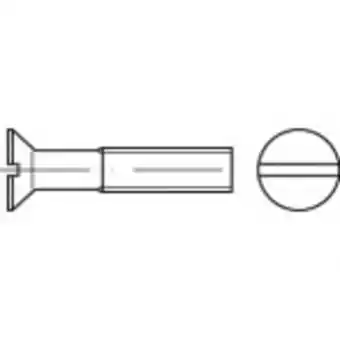 Conrad Toolcraft to-5361441 verzonken schroeven m5 6 mm sleuf iso 2009 rvs a4 500 stuk(s) aanbieding