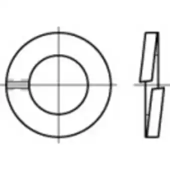 Conrad Toolcraft 105761 veerringen binnendiameter: 12.2 mm din 127 verenstaal galvanisch verzinkt 500 stuk(s) aanbieding