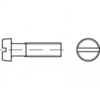 Conrad Toolcraft to-5358969 cilinderschroeven m5 6 mm sleuf iso 1207 rvs a2 500 stuk(s) aanbieding