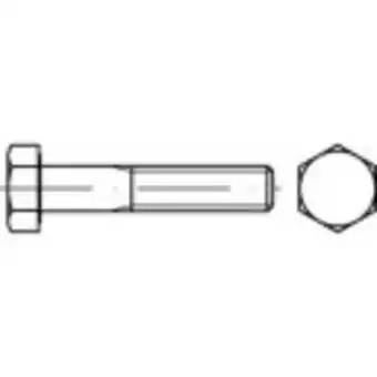 Conrad Toolcraft 133639 zeskantbouten m24 100 mm buitenzeskant din 960 staal galvanisch verzinkt 10 stuk(s) aanbieding