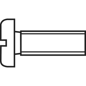 Conrad Toolcraft 888667 cilinderschroeven m1.2 10 mm sleuf din 84 iso 1207 staal verzinkt 1 stuk(s) aanbieding