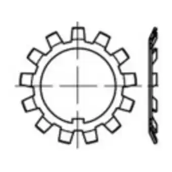 Conrad Toolcraft 137832 stelmoeren binnendiameter: 145 mm buitendiameter: 202 mm din 5406 staal 5 stuk(s) aanbieding