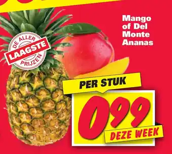 Nettorama Mango of Del Monte Ananas aanbieding