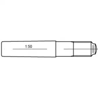 Conrad Toolcraft to-5437065 conische pen 10 mm staal 10 stuk(s) aanbieding