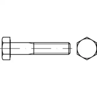 Conrad Toolcraft to-5443146 zeskantbouten 50 mm 70 mm buitenzeskant 83931 staal galvanisch verzinkt 50 stuk(s) aanbieding