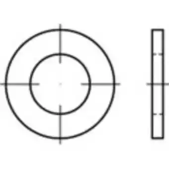 Conrad Onderlegringen 11 mm 20 mm rvs a4 100 stuk(s) toolcraft 1068855 aanbieding