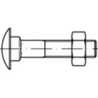 Conrad Toolcraft to-5448279 platkopbout m6 35 mm vierkant din 603 messing 100 stuk(s) aanbieding