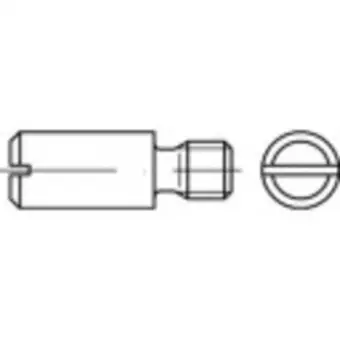 Conrad Toolcraft 119070 tapschroeven m4 5 mm sleuf din 927 staal 100 stuk(s) aanbieding