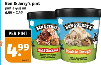 Poiesz Ben & Jerry's pint pint à 465 ml aanbieding