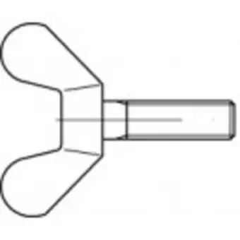 Conrad Toolcraft to-5447460 vleugelschroeven m4 16 mm din 316 messing 100 stuk(s) aanbieding