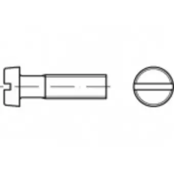 Conrad Toolcraft to-5384985 cilinderschroeven m8 70 mm sleuf iso 1207 200 stuk(s) aanbieding