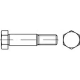 Conrad Toolcraft 111845 zeskant passchroeven m12 60 mm buitenzeskant din 609 staal 25 stuk(s) aanbieding