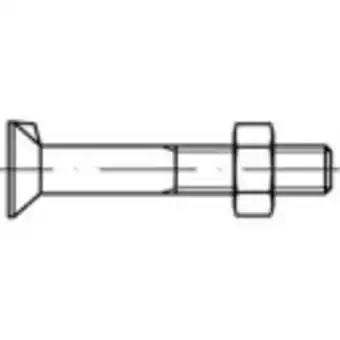 Conrad Toolcraft 111699 verzonken schroeven met neus m20 45 mm buitenzeskant din 604 staal 25 stuk(s) aanbieding