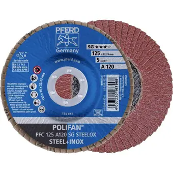 Conrad Pferd 67712125 pfc 125 a 120 sg steelox lamellenschijf diameter 125 mm boordiameter 22.23 mm rvs, staal 10 stuk(s) aanbieding