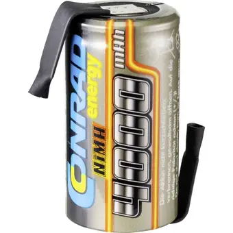 Conrad Conrad energy accucel nimh sub-c 1.2 v 4000 mah met soldeerlip aanbieding