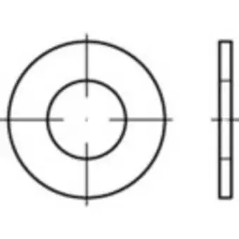 Conrad Onderlegringen 6.5 mm 13 mm staal 200 stuk(s) toolcraft 159223 aanbieding