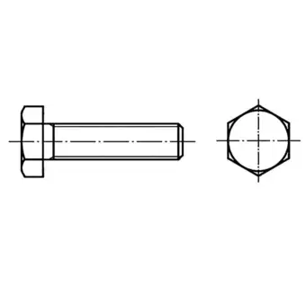 Conrad Toolcraft 130556 zeskantbouten m45 110 mm buitenzeskant din 933 staal 1 stuk(s) aanbieding