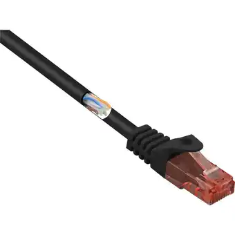 Conrad Renkforce rj45 netwerkkabel, patchkabel cat 6 u/utp 1.00 m zwart snagless, halogeenvrij 1 stuk(s) aanbieding