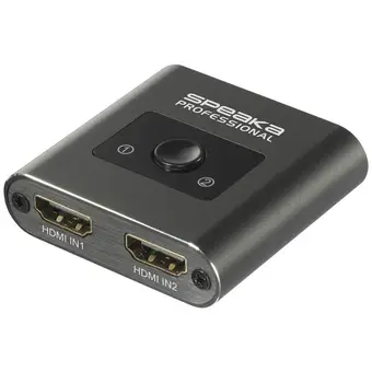 Conrad Speaka professional sp-hsw-231 2 poorten hdmi-switch uhd 8k @ 60 hz, uhd 4k @ 120 hz aanbieding