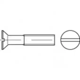 Conrad Toolcraft to-5392017 verzonken schroeven m12 40 mm sleuf iso 2009 100 stuk(s) aanbieding