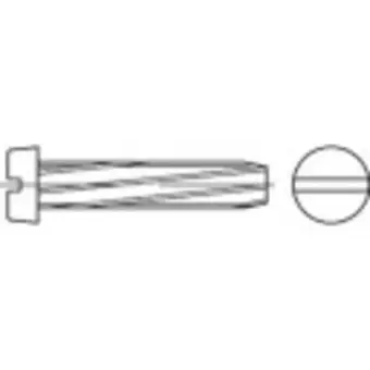 Conrad Toolcraft 141715 tapschroeven m4 25 mm sleuf din 7513 staal galvanisch verzinkt 1000 stuk(s) aanbieding