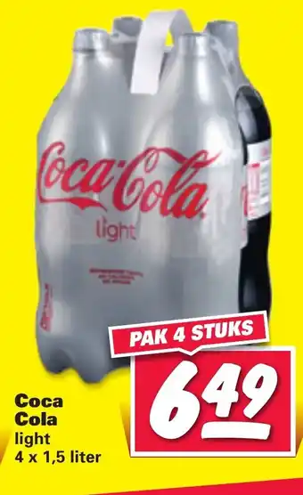 Nettorama Coca-Cola light 4*1.5L aanbieding