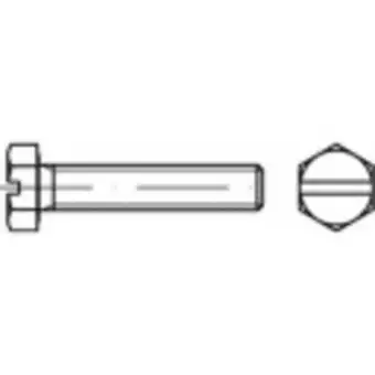 Conrad Toolcraft 131359 zeskantbouten m24 110 mm buitenzeskant din 933 staal thermisch verzinkt 10 stuk(s) aanbieding