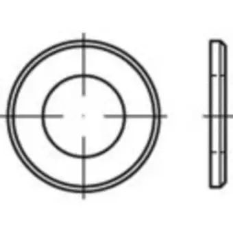 Conrad Toolcraft onderlegringen iso 7379 staal galvanisch verzinkt 10 stuk(s) to-5433495 aanbieding