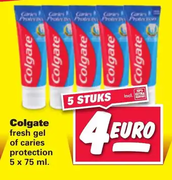 Nettorama Colgate 5x75ml aanbieding