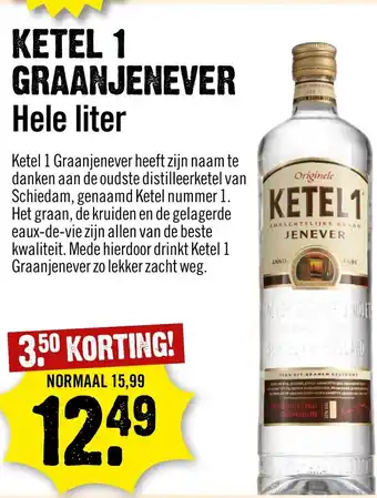 Dirck 3 Ketel 1 Graanjenever 1L aanbieding