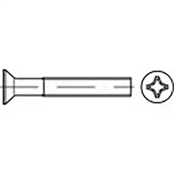 Conrad Toolcraft to-6863106 verzonken schroeven m3 4 mm kruiskop phillips din 965 staal verzinkt 200 stuk(s) aanbieding