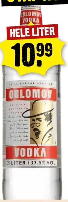 Dirck 3 Oblomov vodka 1L aanbieding