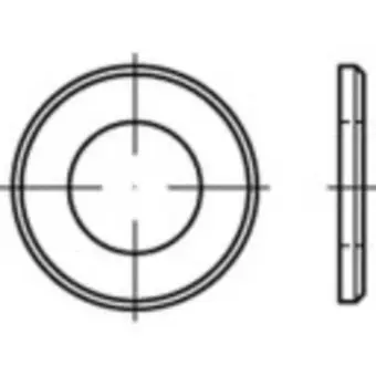 Conrad Onderlegringen 17 mm 30 mm iso 7090 staal galvanisch verzinkt 100 stuk(s) toolcraft 147911 aanbieding