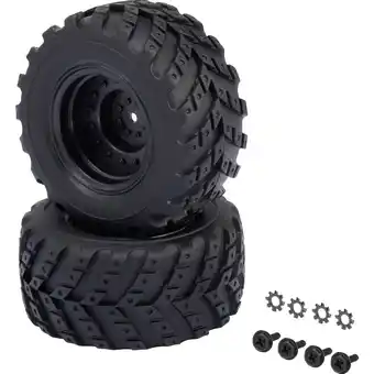 Conrad Reely 1:10 xs monstertruck complete wielen v-block hotlander zwart 2 stuk(s) aanbieding