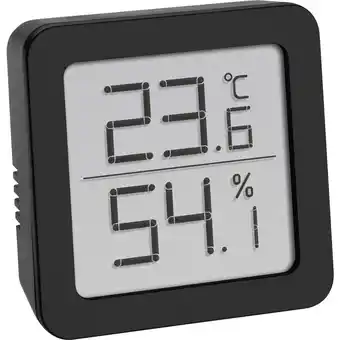 Conrad Tfa dostmann thermo- en hygrometer zwart aanbieding