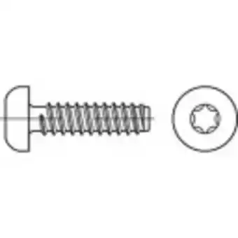 Conrad Toolcraft 1069339 cilinderkopschroeven 2.9 mm 16 mm t-profiel iso 14585 rvs a2 1000 stuk(s) aanbieding