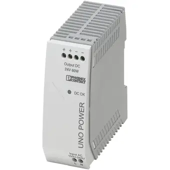 Conrad Phoenix contact uno-ps/1ac/24dc/60w din-rail netvoeding 24 v/dc 2.5 a 60 w aantal uitgangen: 1 x inhoud: 1 stuk(s) aanbieding