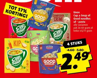 Boni Unox Cup a Soup of Good noodles of - pasta aanbieding