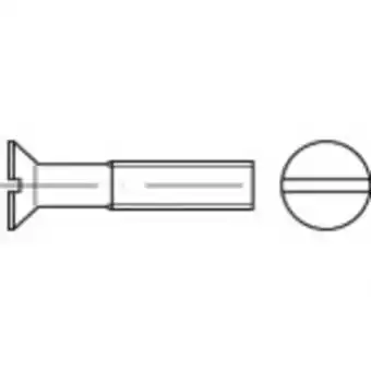 Conrad Toolcraft to-5361558 verzonken schroeven m5 80 mm sleuf iso 2009 rvs a4 100 stuk(s) aanbieding